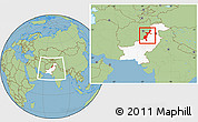 Savanna Style Location Map of F.A.T.A., highlighted country, within the entire country