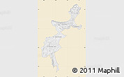 Classic Style Map of F.A.T.A., single color outside