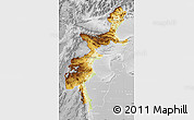 Physical Map of F.A.T.A., lighten, desaturated