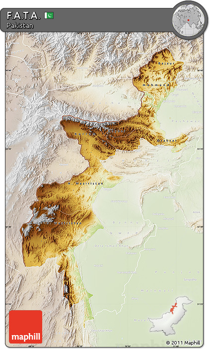 Physical Map of F.A.T.A., lighten