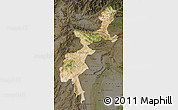 Satellite Map of F.A.T.A., darken