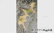 Satellite Map of F.A.T.A., darken, semi-desaturated