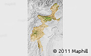 Satellite Map of F.A.T.A., lighten, desaturated