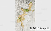 Satellite Map of F.A.T.A., lighten, semi-desaturated