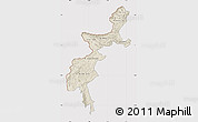 Shaded Relief Map of F.A.T.A., cropped outside