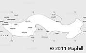 Silver Style Simple Map of Orakzai