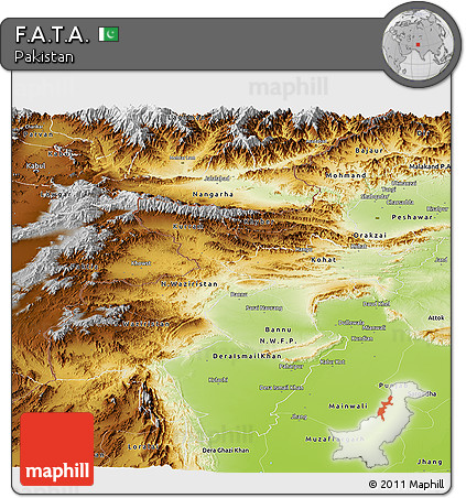 Physical Panoramic Map of F.A.T.A.