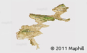 Satellite Panoramic Map of F.A.T.A., cropped outside