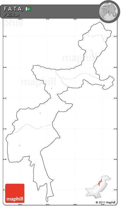 Blank Simple Map of F.A.T.A., cropped outside, no labels