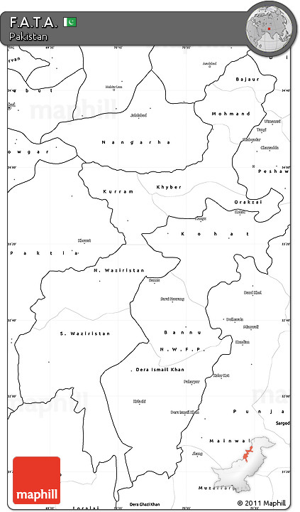 Blank Simple Map of F.A.T.A.