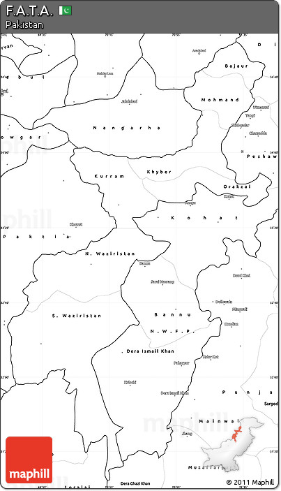 Blank Simple Map of F.A.T.A.