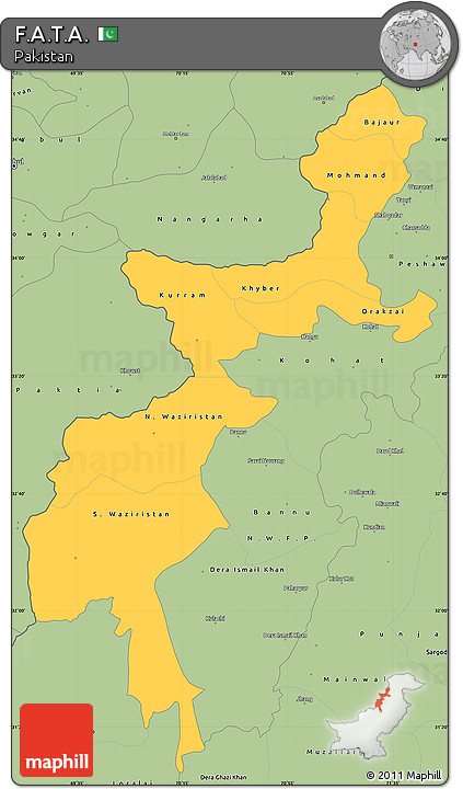 Savanna Style Simple Map of F.A.T.A.