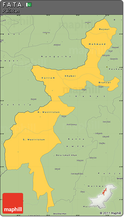 Savanna Style Simple Map of F.A.T.A.