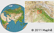 Satellite Location Map of Islamabad