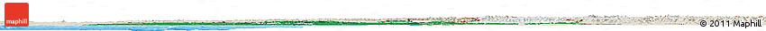 Flag Horizon Map of Pakistan, shaded relief outside, flag rotated