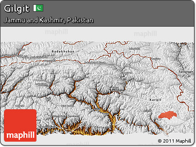 Physical 3D Map of Gilgit