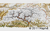 Physical 3D Map of Gilgit, satellite outside