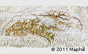 Satellite 3D Map of Gilgit, lighten