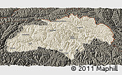 Shaded Relief 3D Map of Gilgit, darken