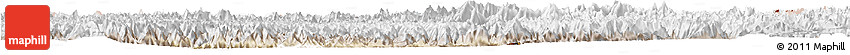 Physical Horizon Map of Gilgit, lighten