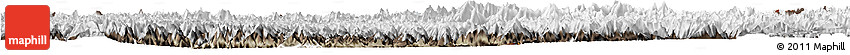 Physical Horizon Map of Gilgit, semi-desaturated