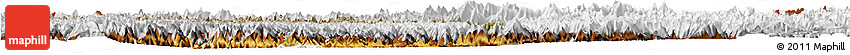 Satellite Horizon Map of Gilgit, physical outside