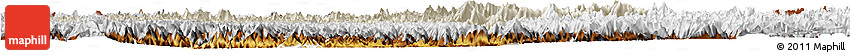 Shaded Relief Horizon Map of Gilgit, physical outside Shaded Relief Horizon Map of Gilgit, physical outside