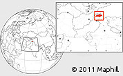 Blank Location Map of Gilgit, within the entire country