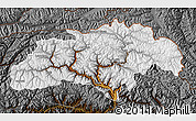 Physical Map of Gilgit, darken