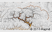 Physical Map of Gilgit, lighten