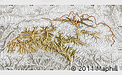Satellite Map of Gilgit, lighten, semi-desaturated