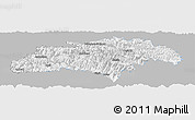 Gray Panoramic Map of Gilgit, single color outside