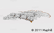 Physical Panoramic Map of Gilgit, cropped outside