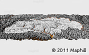 Physical Panoramic Map of Gilgit, darken