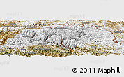 Physical Panoramic Map of Gilgit, satellite outside