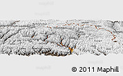 Physical Panoramic Map of Gilgit, semi-desaturated