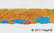 Political Panoramic Map of Gilgit