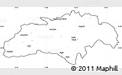 Blank Simple Map of Gilgit, cropped outside