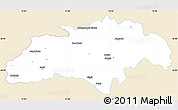 Classic Style Simple Map of Gilgit, single color outside