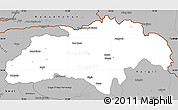 Gray Simple Map of Gilgit