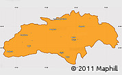 Political Simple Map of Gilgit, cropped outside