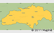 Savanna Style Simple Map of Gilgit, cropped outside