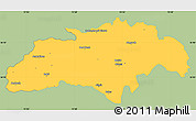 Savanna Style Simple Map of Gilgit, single color outside