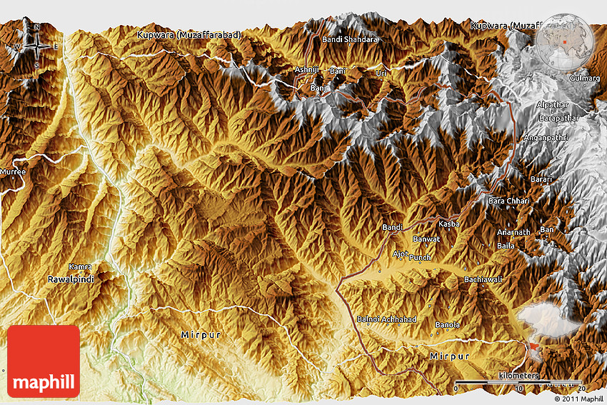 Physical 3D Map of Punch