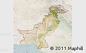 Satellite Map of Pakistan, lighten