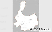 Gray Simple Map of Abbottabad, cropped outside