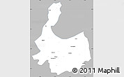Gray Simple Map of Abbottabad, single color outside