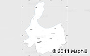 Silver Style Simple Map of Abbottabad, single color outside