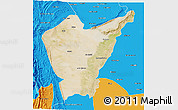 Satellite 3D Map of Dera Ismail Khan, political outside