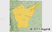 Savanna Style 3D Map of Dera Ismail Khan